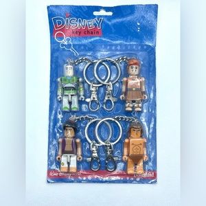 Rare/ Vintage Walt Disney World Set Of 4 Character Key Chain. New/ Unopened